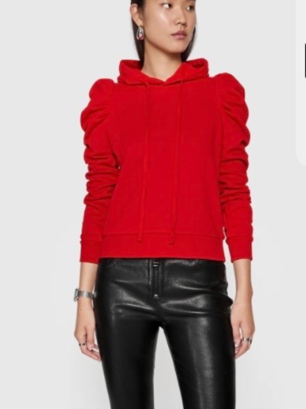 Rebecca Minkoff Jennie Puff sleeve hoodie